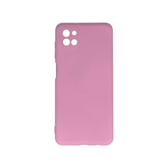 Silicone Case with Camera Shield for Samsung Galaxy A22 5g Pink